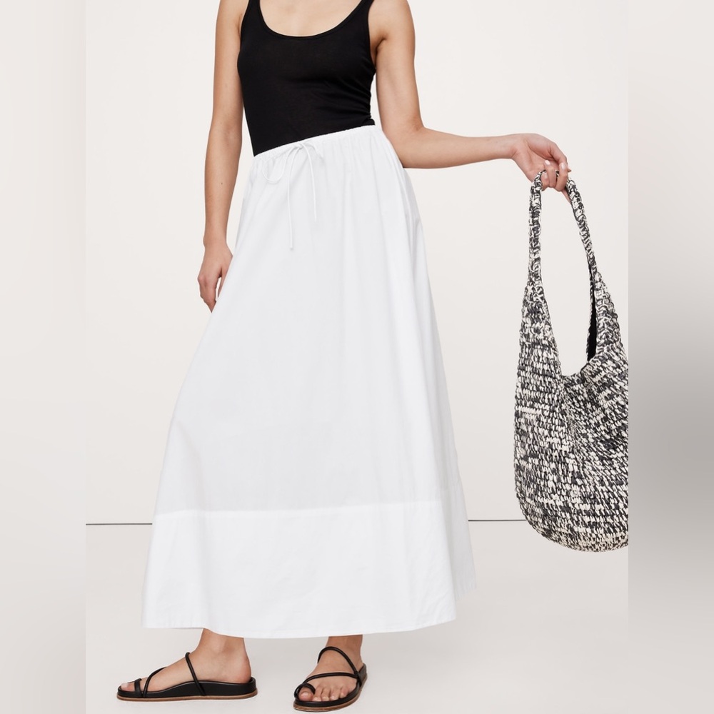 Banana Republic - COTTON POPLIN MAXI SKIRT AND MATCHING CROPPED CAMI (SET)